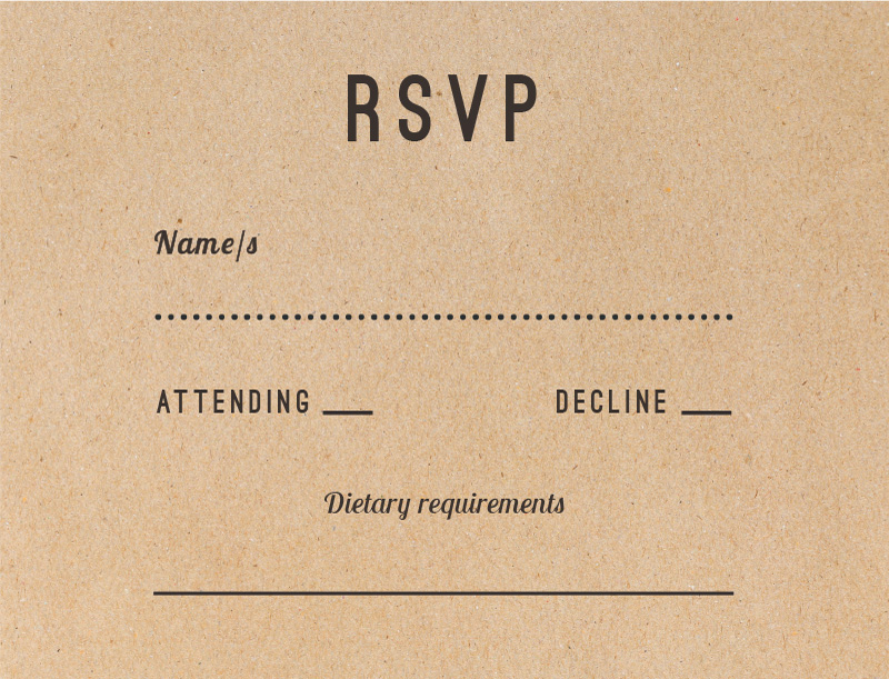 Woodstock Digital Printing RSVP Cards