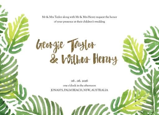 Beach Wedding Invitations Designs By Creatives Printed By Paperlust