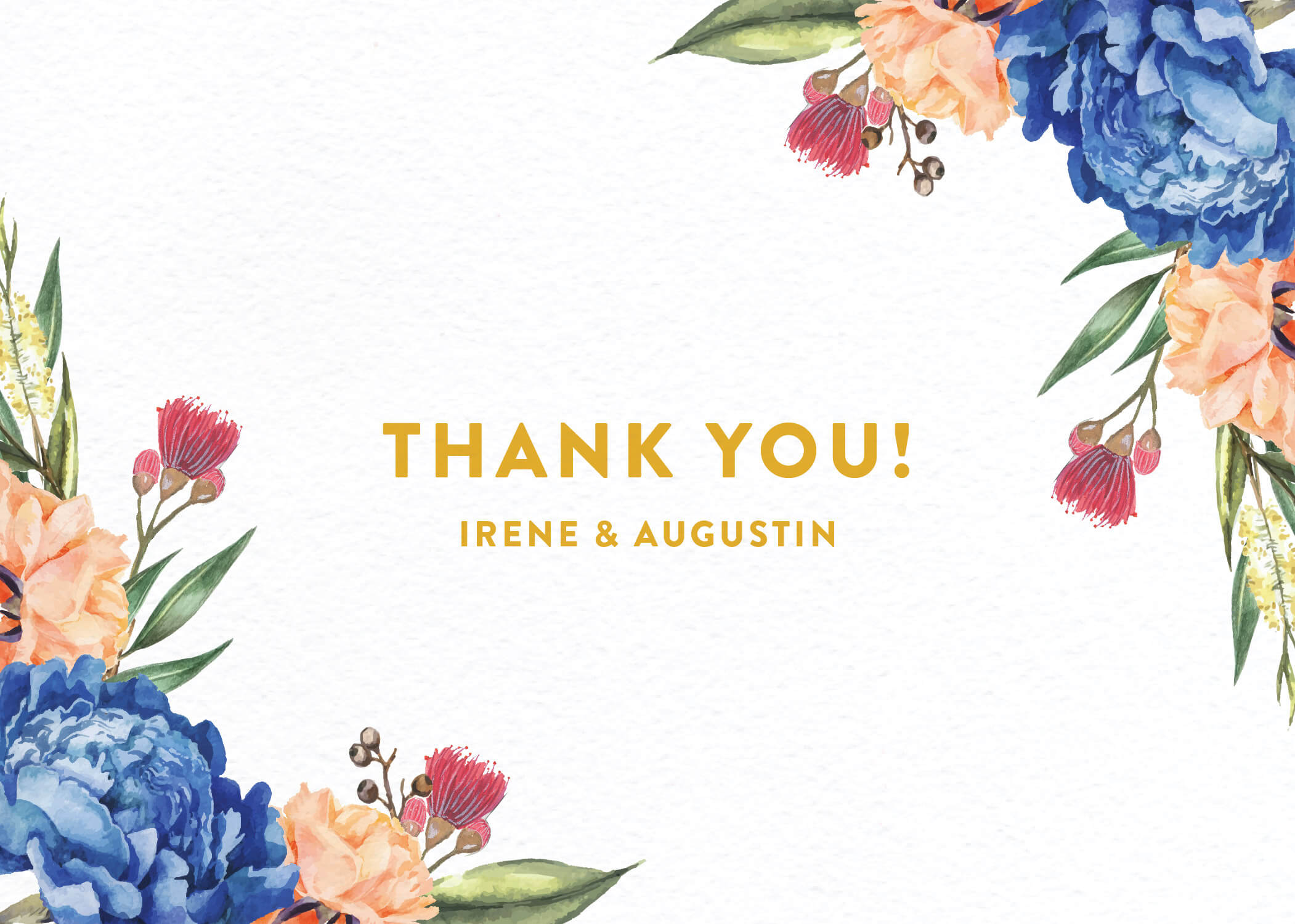 Garden Party | Metallic | Thank You Cards