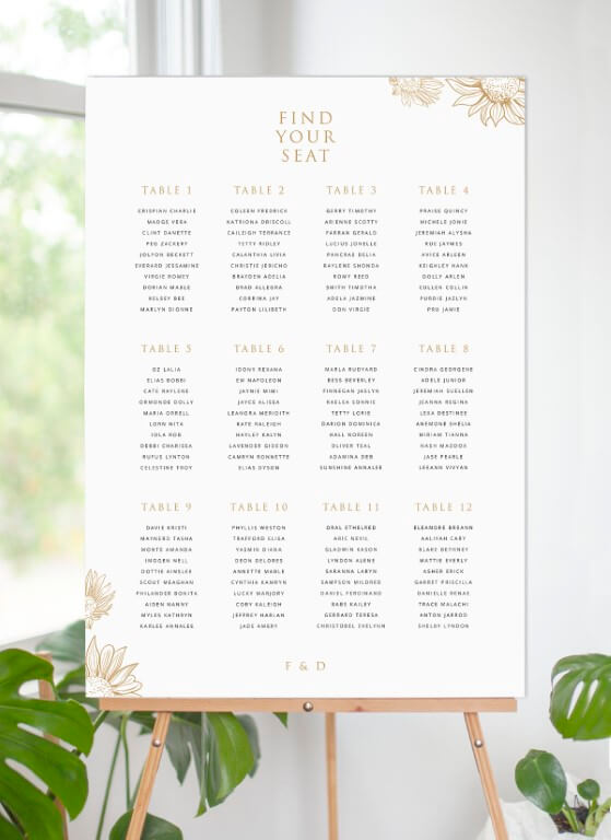 Create Your Own Seating Chart Wedding